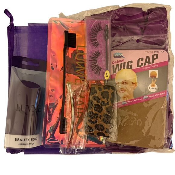 Luvme Hair Short Cut Loose Curl Bob Closure Wig With Wispy Bangs 8 inches - Picture 8 of 10